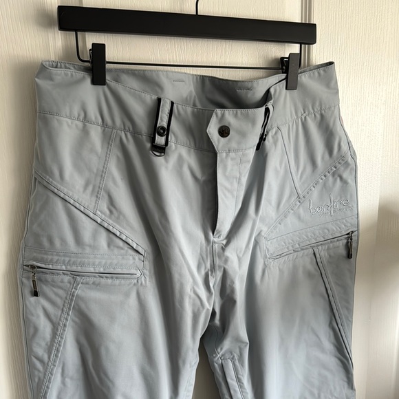 Bonfire Light Blue/Grey Boot Cut Snowboarding Pants - Picture 2 of 10